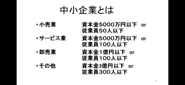 割増賃金について中小企業の定義